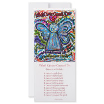 Colorful Cancer Angel Rack Card rack cards by donnabellasangels Colorful Cancer Angel Rack Card rack cards