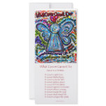 Colorful Cancer Angel Rack Card rack cards
