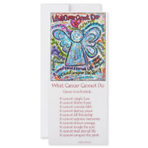 Colorful Cancer Angel Rack Card rack cards by donnabellasangels Colorful Cancer Angel Rack Card rack cards