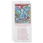 Colorful Cancer Angel Rack Card rack cards