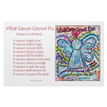 Colorful Cancer Angel Stationery