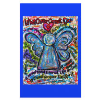 Colorful Cancer Angel Stationery