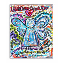 Colorful Cancer Angel T-shirt