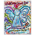Colorful Cancer Angel T-shirt (Print on Back)