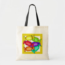Colorful Candies Canvas Bags