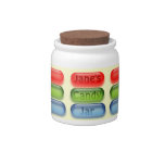Colorful Candies On Your Personal Candy Jar at Zazzle