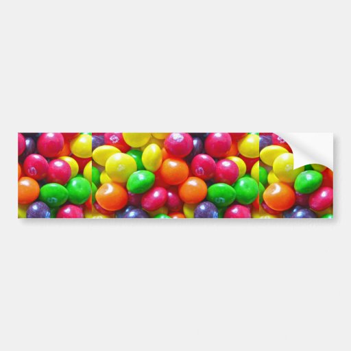 Colorful Candy Car Bumper Sticker Zazzle