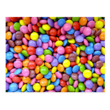 Colorful Candy Post Card