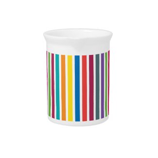Colorful Candy Stripes Pitchers