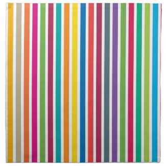 Colorful Candy Stripes Printed Napkins