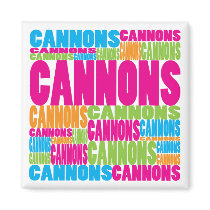 Colorful Cannons magnets