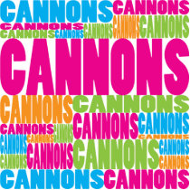 Colorful Cannons photo sculptures