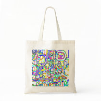 Colorful  Canvas Tote Bag bags