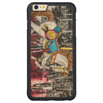Colorful Carousel Horse at Carnival Carved® Maple iPhone 6 Plus Bumper