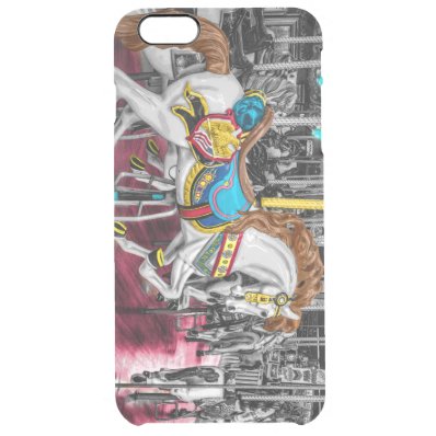 Colorful Carousel Horse at Carnival Clear iPhone 6 Plus Case