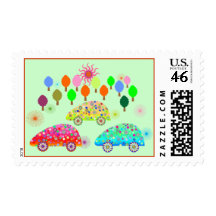 Colorful Cars C1 Stamp