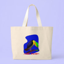 Colorful cartoon Toucan bags