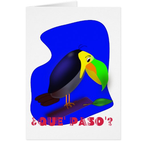 Colorful cartoon Toucan Cards
