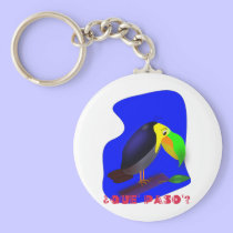 Colorful cartoon Toucan keychains