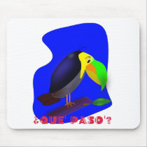 Colorful cartoon Toucan mousepads