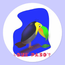 Colorful cartoon Toucan stickers