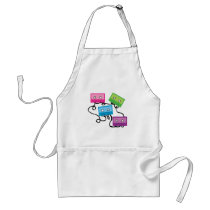 Colorful Cassette Tapes aprons by toxiferous Colorful Cassette Tapes aprons