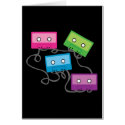 Colorful Cassette Tapes cards