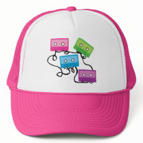 Colorful Cassette Tapes hats by toxiferous Colorful Cassette Tapes hats