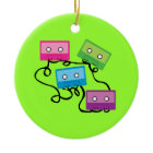 Colorful Cassette Tapes ornament