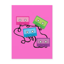 Colorful Cassette Tapes postcards by toxiferous Colorful Cassette Tapes postcards