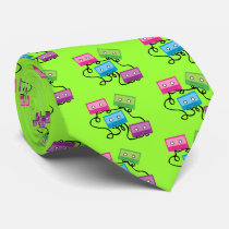 Colorful Cassette Tapes ties
