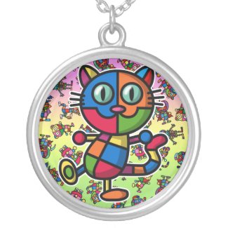 colorful cat2 pendants