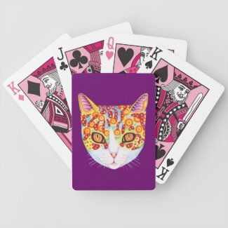Colorful Cat Playing Cards