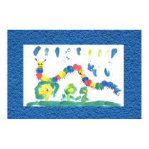 Colorful Caterpillar Poster