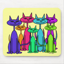 Colorful Cats Mousepad