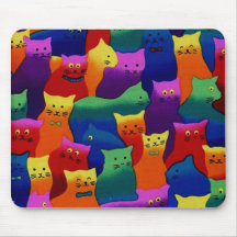 Colorful Cats Mousepads
