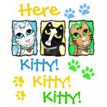 Colorful Cats Triptych Kids T-Shirt