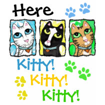 Colorful Cats Triptych T-Shirt by jamiecreates1 Colorful Cats Triptych T-Shirt