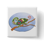 Colorful Chameleon Pin