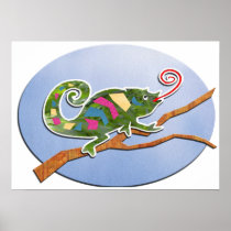 Colorful Chameleon Posters