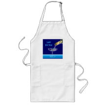 Colorful Champagne Stars New Year's Apron