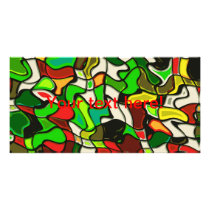 Colorful chaos photo card