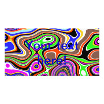 Colorful chaos picture card
