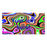 Colorful chaos photo cards