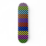 Colorful Checkered Deck Skateboard