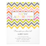 Colorful Chevron Moving Announcement