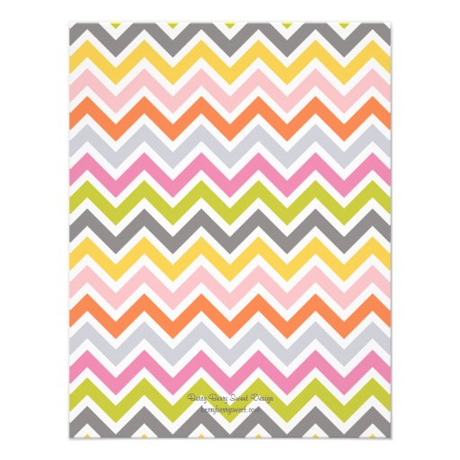 Colorful Chevron Moving Announcement