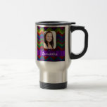 Colorful chevron photo template coffee mug