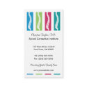 Colorful Chiropractic Business Cards profilecard