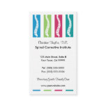 Colorful Chiropractic Business Cards business cards